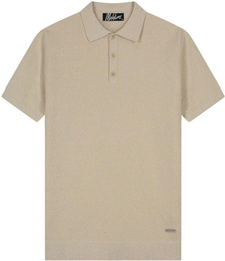 Malelions slim polo beige