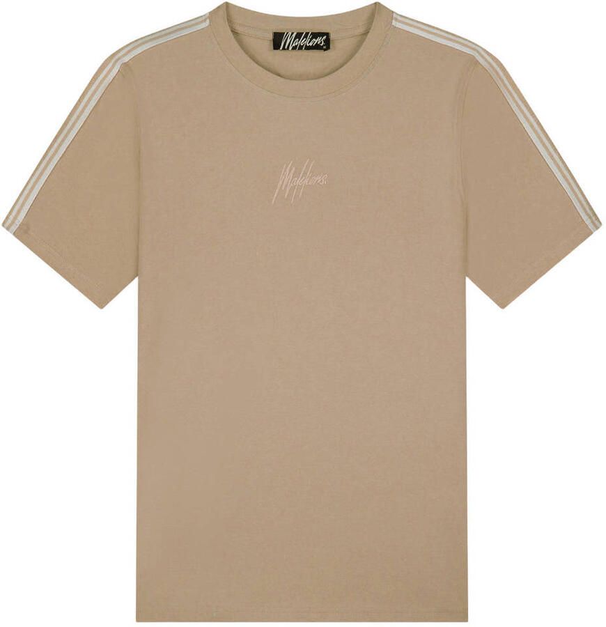 Malelions slim T-shirt taupe