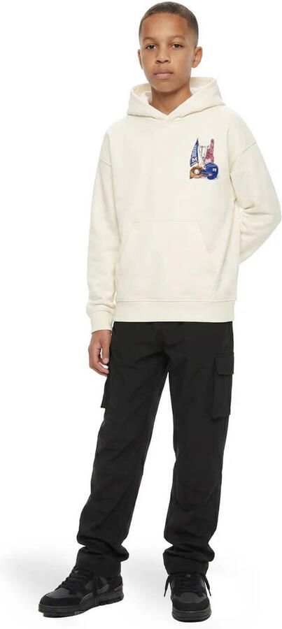Malelions sweater met backprint ecru
