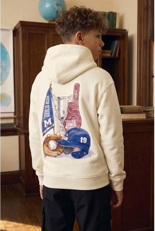 Malelions sweater met backprint ecru - Foto 2
