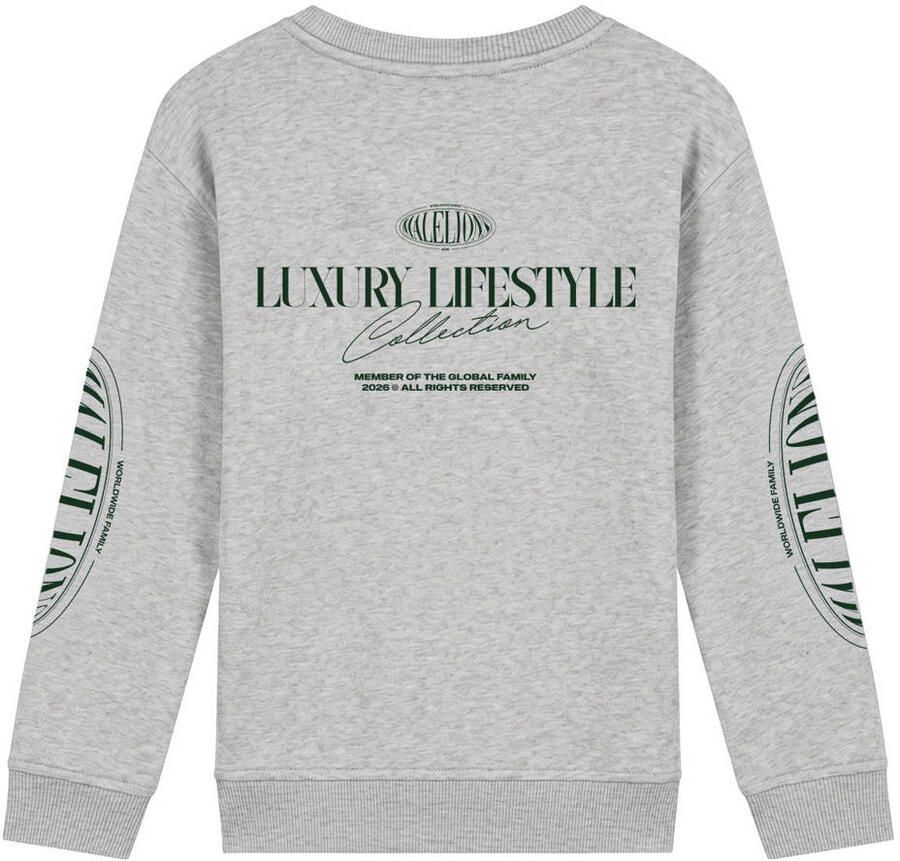 Malelions sweater met backprint grijs - Foto 2