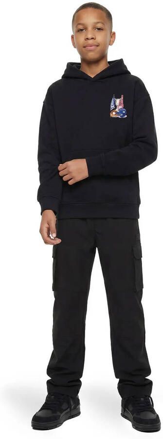 Malelions sweater met backprint zwart