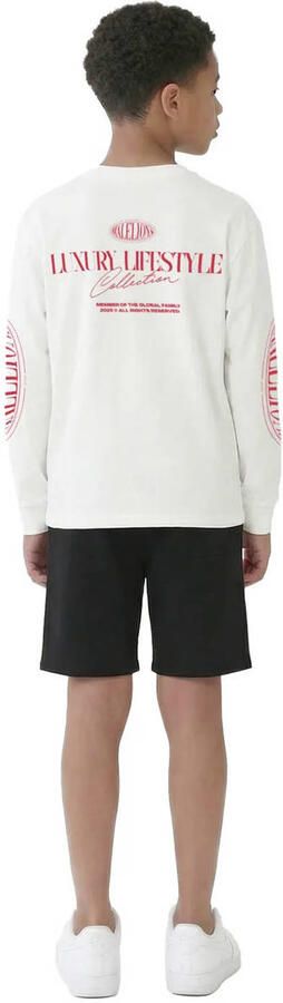 MALELIONS Jongens Broeken Damaged Hem Shorts Zwart - Foto 4
