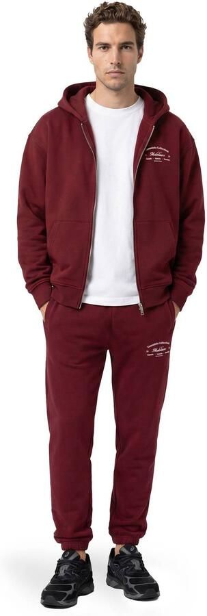 Malelions sweatvest met logo bordeauxrood