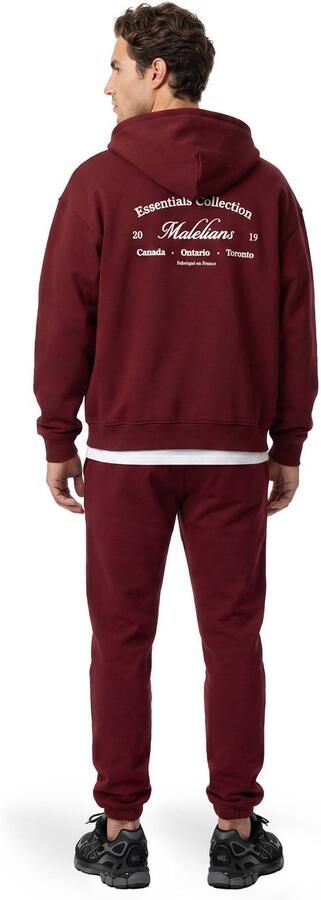 Malelions sweatvest met logo bordeauxrood - Foto 3