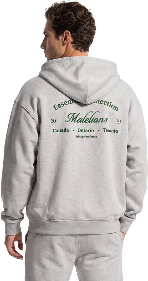 Malelions sweatvest met logo grijs - Foto 2