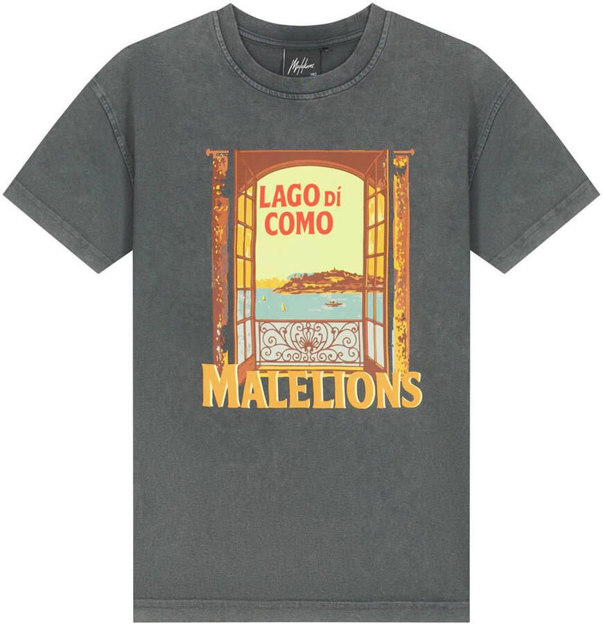 Malelions T-shirt grijs