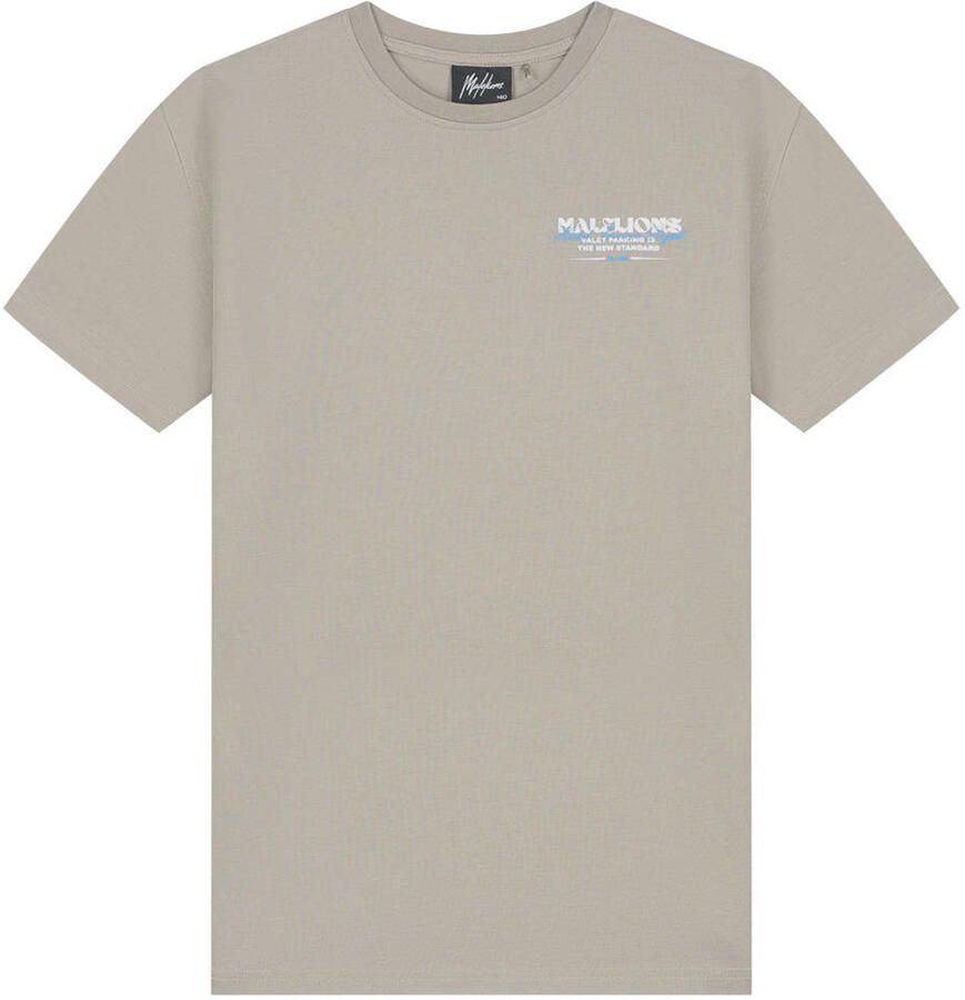 Malelions T-shirt met backprint groen
