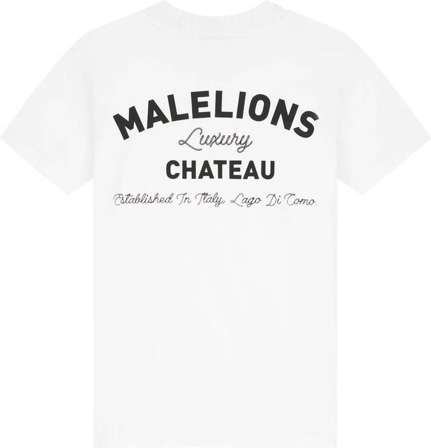 Malelions T-shirt met backprint wit - Foto 2