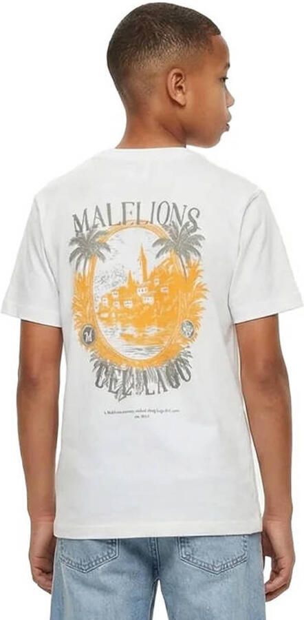 Malelions T-shirt met backprint wit - Foto 2