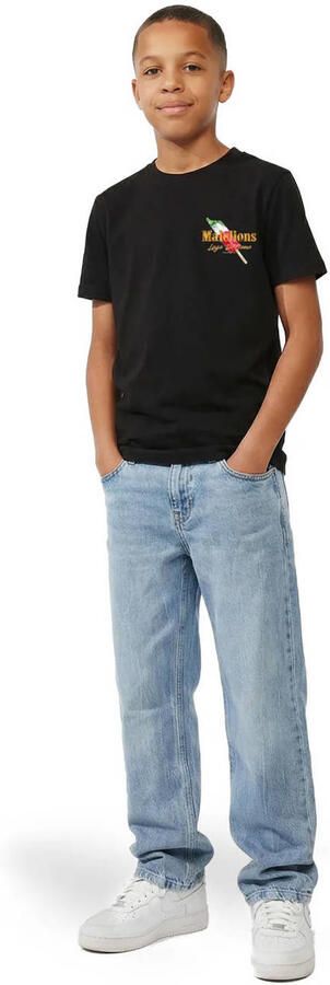 Malelions T-shirt met backprint zwart