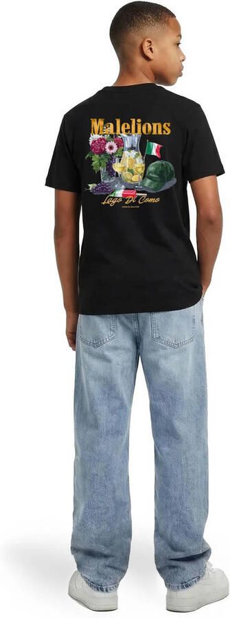 Malelions T-shirt met backprint zwart - Foto 2