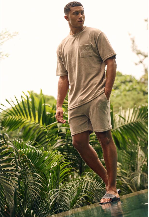 Malelions Signature Towelling T-shirt Heren