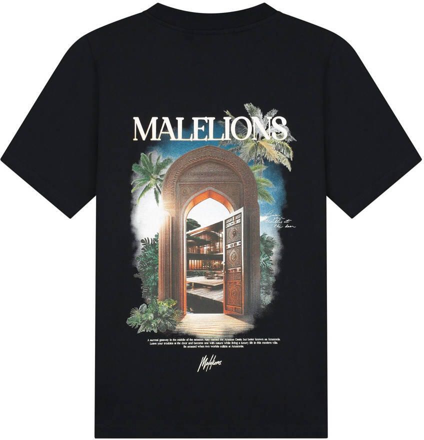 Malelions T-shirt zwart