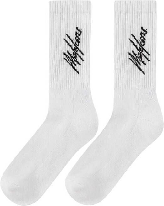 Malelions sokken Signature set van 2 wit