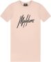 Malelions T-shirtjurk met logo lichtroze zwart Meisjes Katoen Ronde hals 140 - Thumbnail 1