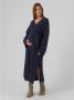 Mamalicious gebreide zwangerschapsjurk MLANNIE van gerecycled polyester donkerblauw XL - Thumbnail 1