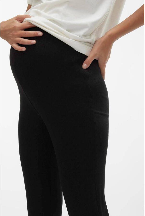 Mamalicious high waist flared zwangerschapslegging MLBRYNJA zwart Broek Dames Modal XL - Foto 2