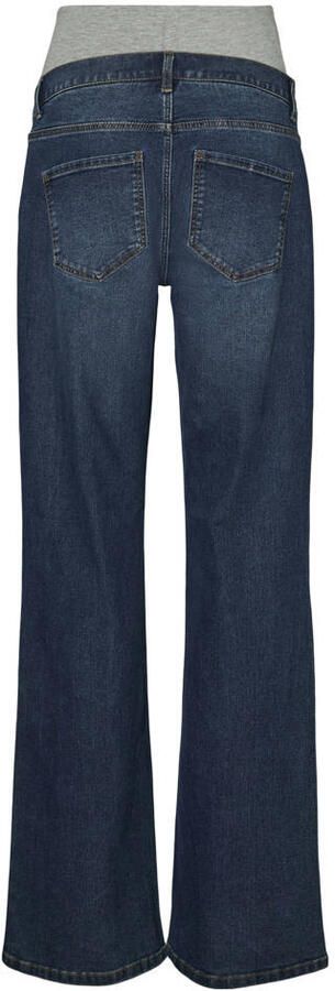 MAMALICIOUS high waist zwangerschapskleding flared jeans dark blue denim - Foto 2