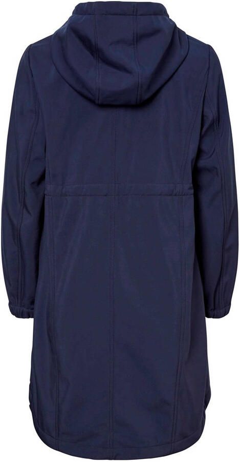 Mamalicious loose fit draagjas MLSHELLA donkerblauw Dames Polyester Capuchon 42 (XL) - Foto 3