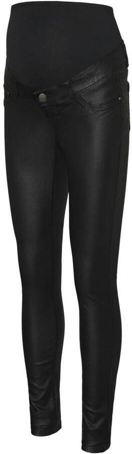 MAMALICIOUS low waist zwangerschaps slim fit jeans zwart