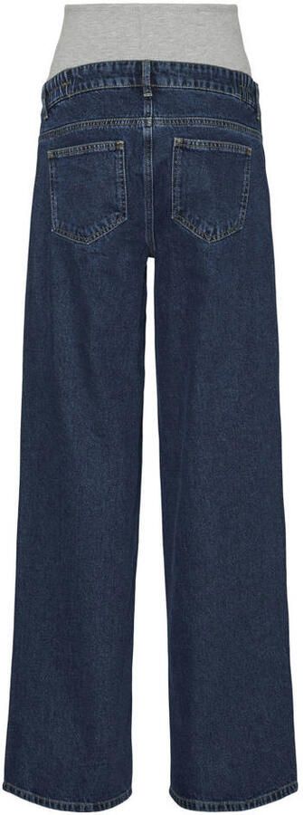 MAMALICIOUS low waist zwangerschaps wide leg jeans dark blue denim - Foto 2
