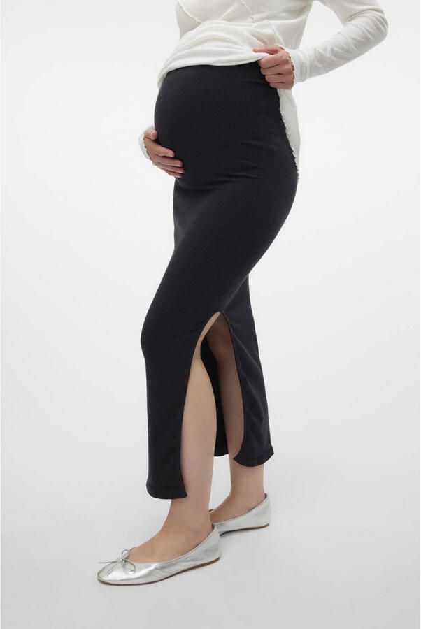 Mamalicious Zwangerschapsrok MLALANIS SEAMLESS AL RIB SKIRT HW NOOS