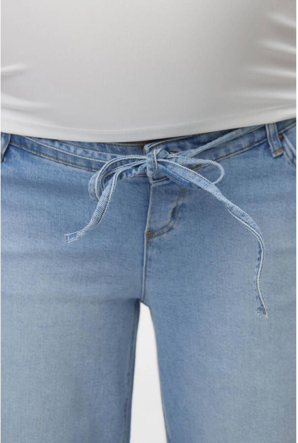 MAMALICIOUS Mlfula zwangerschaps wide leg jeans light blue denim - Foto 2
