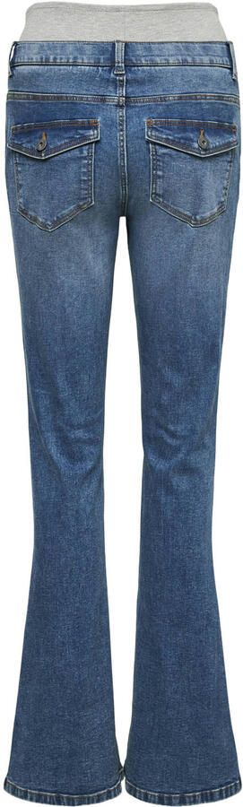 MAMALICIOUS MLKAIRO MB zwangerschaps flared jeans mediumblauw - Foto 2