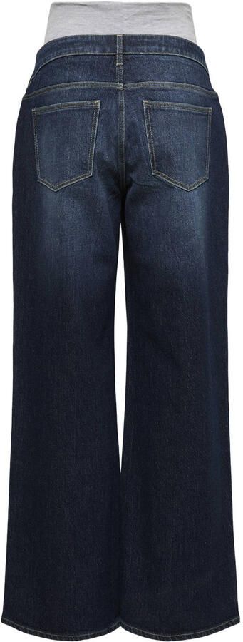 MAMALICIOUS MLMALAGA zwangerschaps wide leg jeans donkerblauw - Foto 2