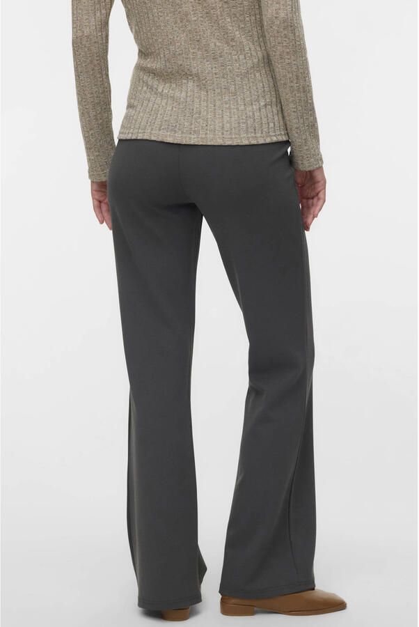 MAMALICIOUS regular high waist zwangerschaps casual broek antraciet - Foto 2