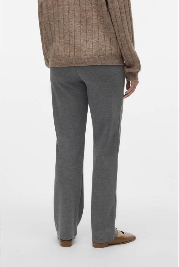 MAMALICIOUS regular high waist zwangerschaps casual broek grijs - Foto 1