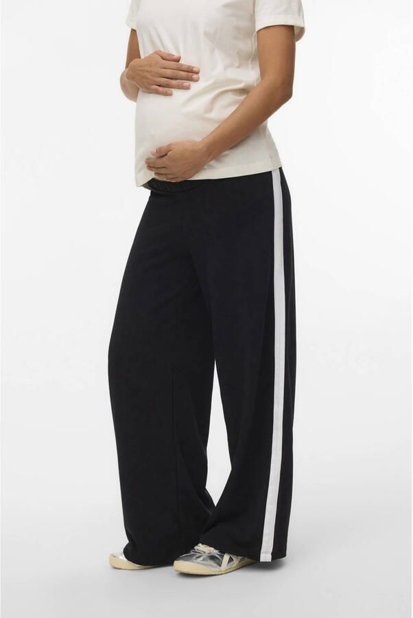 MAMALICIOUS regular high waist zwangerschaps casual broek zwart - Foto 3
