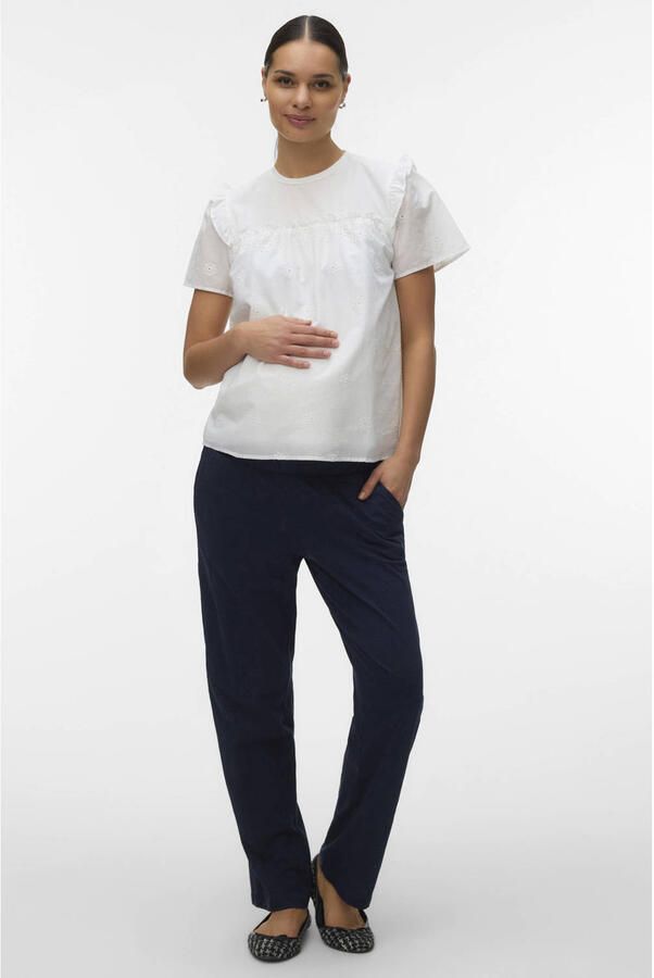 MAMALICIOUS regular waist zwangerschaps casual broek - Foto 3