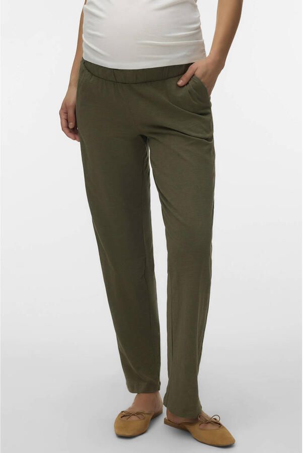 MAMALICIOUS regular waist zwangerschaps casual broek
