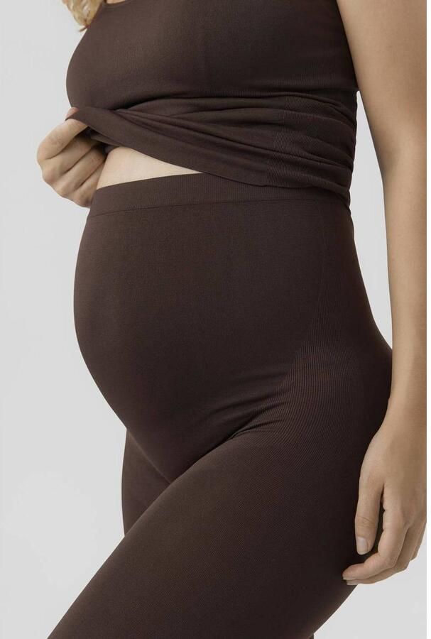 MAMALICIOUS skinny zwangerschapslegging MLTIA Broek Bruin Dames Polyamide maat L XL - Foto 2