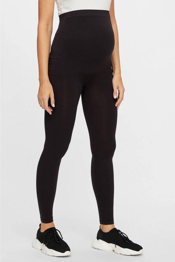 MAMALICIOUS skinny zwangerschapslegging MLTIA zwart Broek Dames Polyamide maat L XL