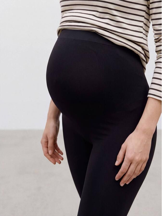 MAMALICIOUS skinny zwangerschapslegging MLTIA zwart Broek Dames Polyamide maat L XL - Foto 2