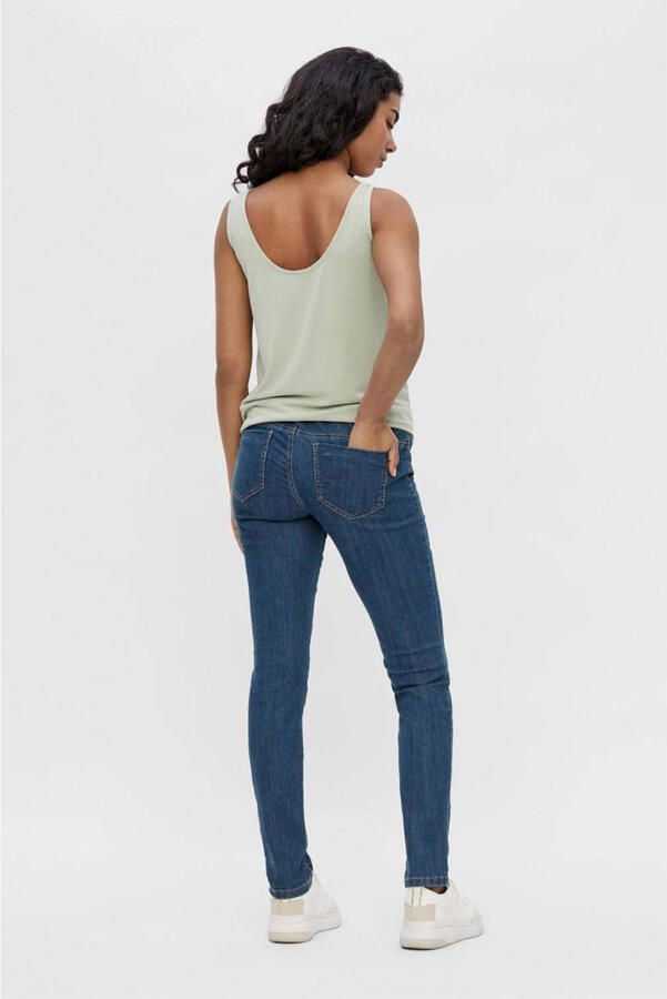 Mamalicious slim fit zwangerschapsjeans JULIA medium blue denim Blauw Dames Stretchdenim 26-32 - Foto 2