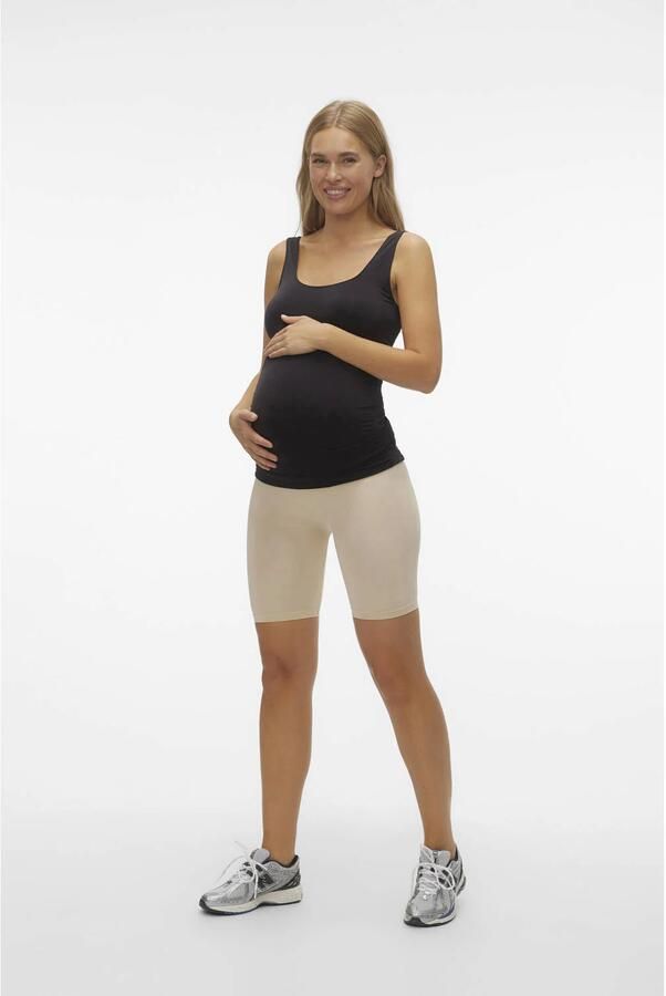 Mamalicious Korte zwangerschapsbroek met hoge taille model 'TIA JEANNE'