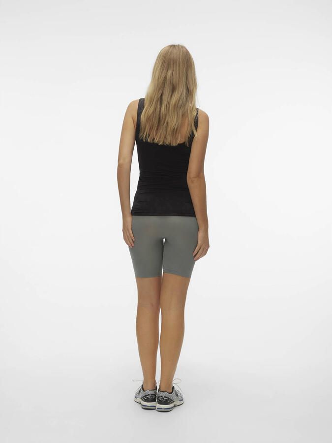 MAMALICIOUS slim high waist zwangerschaps biker short groen - Foto 2