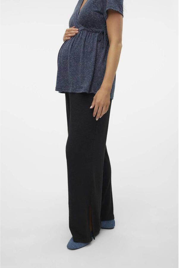 Mamalicious Straight leg stoffen zwangerschapsbroek met elastische band