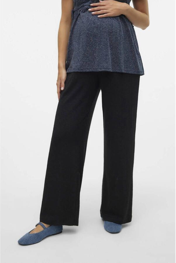 Mamalicious Straight leg stoffen zwangerschapsbroek met elastische band - Foto 2