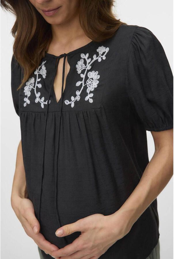 MAMALICIOUS zwangerschaps blousetop zwart