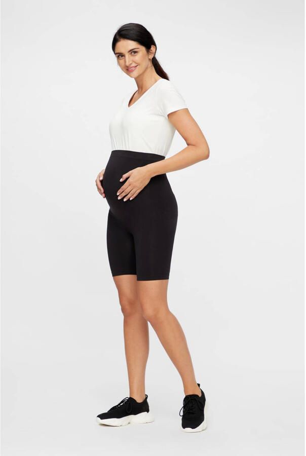 Mamalicious zwangerschaps cycling short MLTIA zwart Korte broek Dames Polyamide L XL