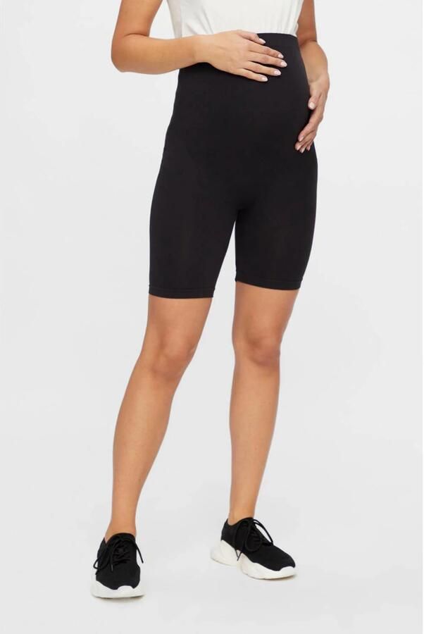 Mamalicious zwangerschaps cycling short MLTIA zwart Korte broek Dames Polyamide L XL