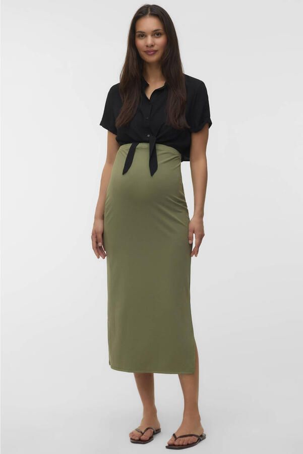 MAMALICIOUS zwangerschaps- en voedings cropped top zwart - Foto 3