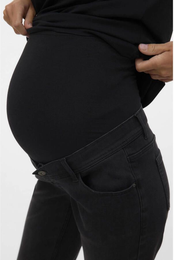 MAMALICIOUS zwangerschaps flared jeans black denim - Foto 2