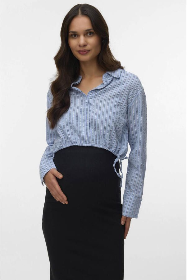 MAMALICIOUS zwangerschaps gestreepte T-shirt blauw