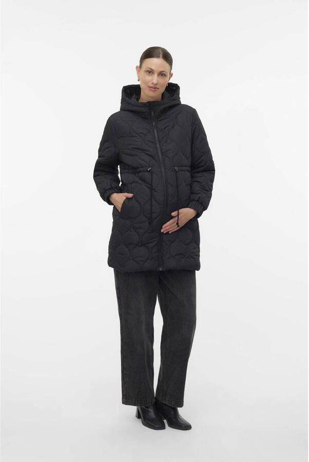 MAMALICIOUS zwangerschaps gewatteerde jas quilted zwart - Foto 2